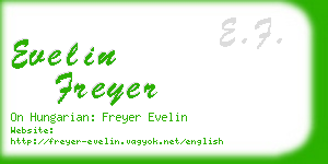 evelin freyer business card